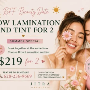 BROW LAMINATION AND TINT FOR 2